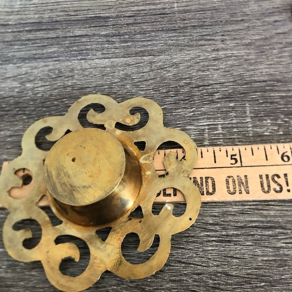 Vtg Brass Candle Holders - Picture 6 of 9